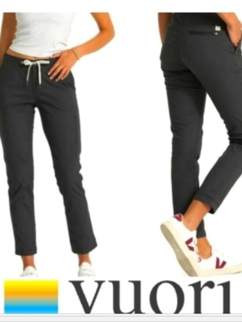 Vuori Women's Charcoal Ripstop Pants NWT Performance Outdoors PRICE FIRM Casual